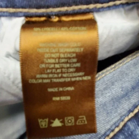 Kut from the Kloth Distressed Medium Blue Bootcut Jeans - Picture 6 of 7